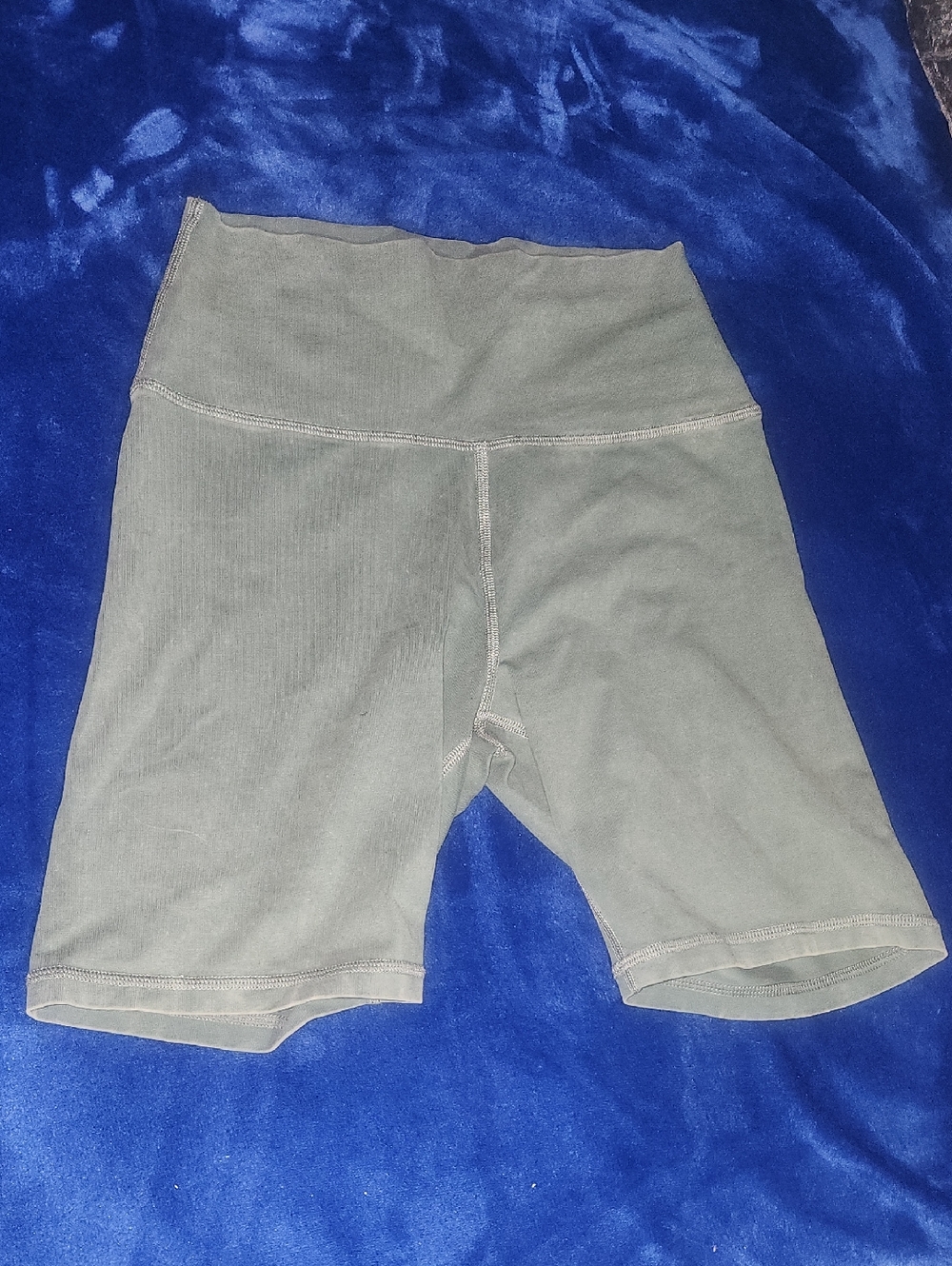 aerie Olive Green High-Waist Bike Shorts